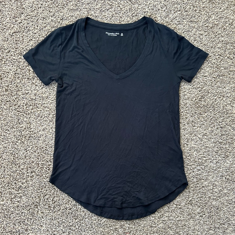 Abercrombie & Fitch Soft A&F Drapey (Black - Extra Small)